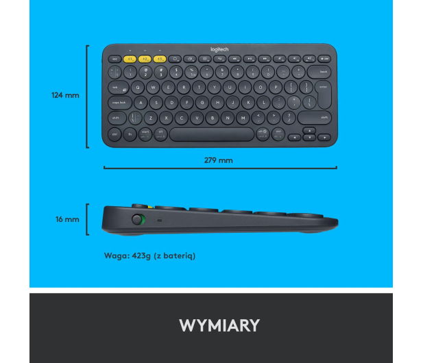 Logitech K380 szary - 267644 - zdjęcie 12